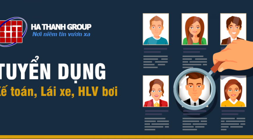 Tuyển dụng các vị trí: Nhân viên kế toán, Nhân viên lái xe, Huấn luyện viên bơi