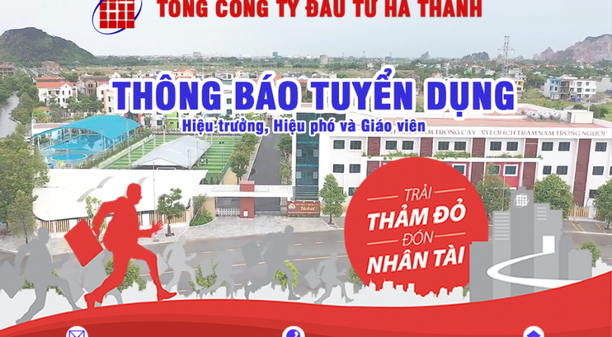 THÔNG BÁO TUYỂN DỤNG  HIỆU TRƯỞNG, HIỆU PHÓ VÀ GIÁO VIÊN